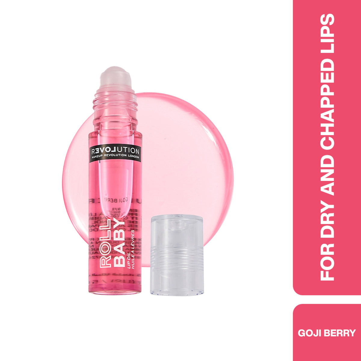 Revolution Relove Roll Baby Lip Oil Papaya - Goji Berry | Grocsy