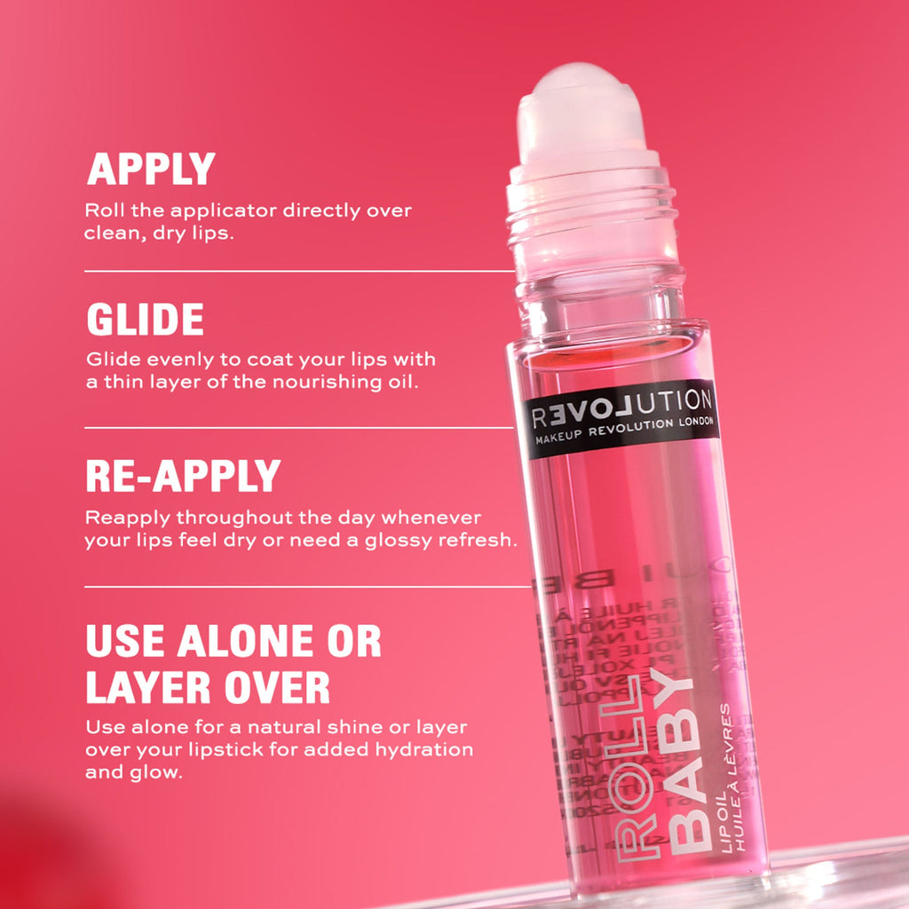 Revolution Relove Roll Baby Lip Oil Papaya - Goji Berry | Grocsy