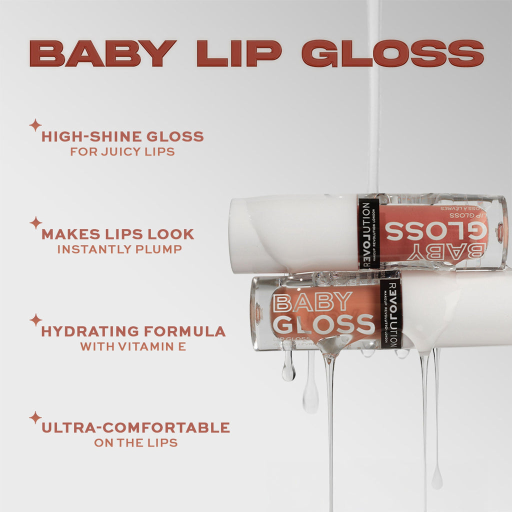 Makeup Revolution Relove Baby Gloss - Glam | Grocsy