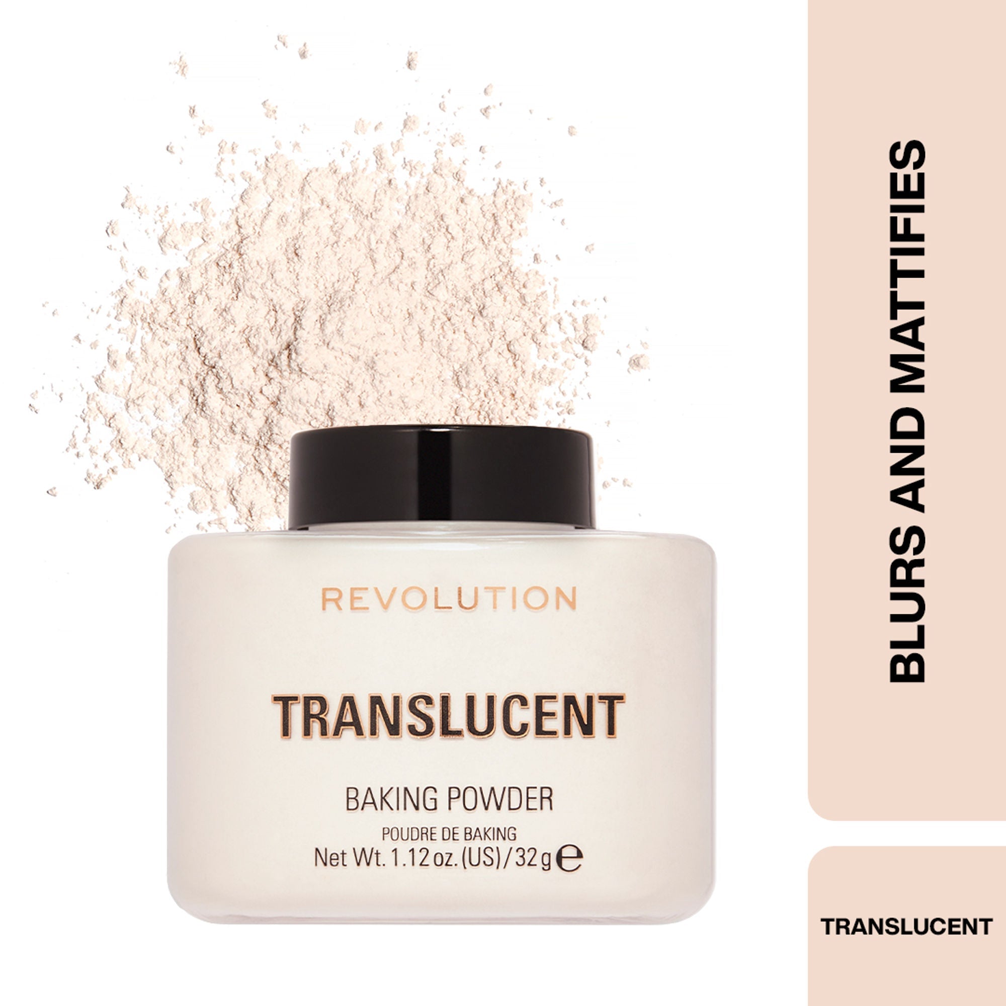 Makeup Revolution Loose Baking Powder - Translucent | Grocsy