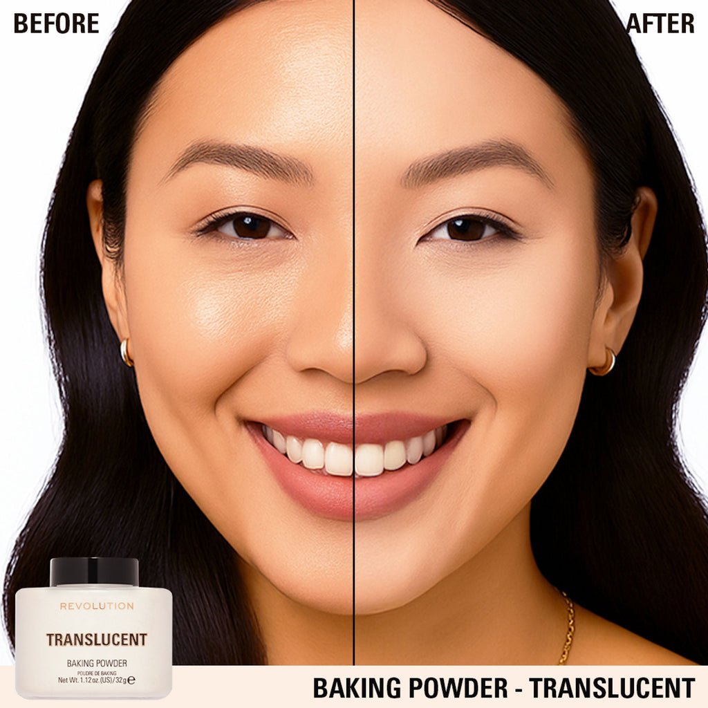Makeup Revolution Loose Baking Powder - Translucent | Grocsy