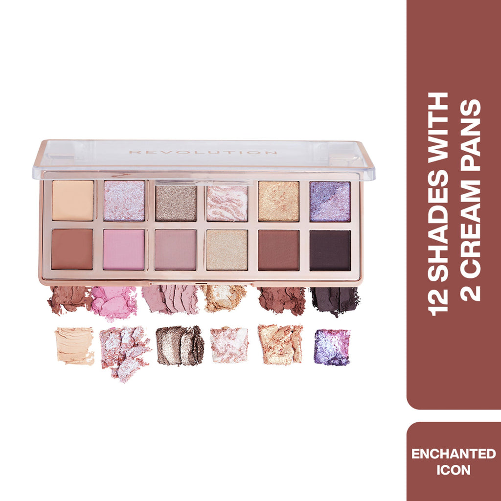 Makeup Revolution Eyeshadow Palette - The Enchanted Icon | Grocsy