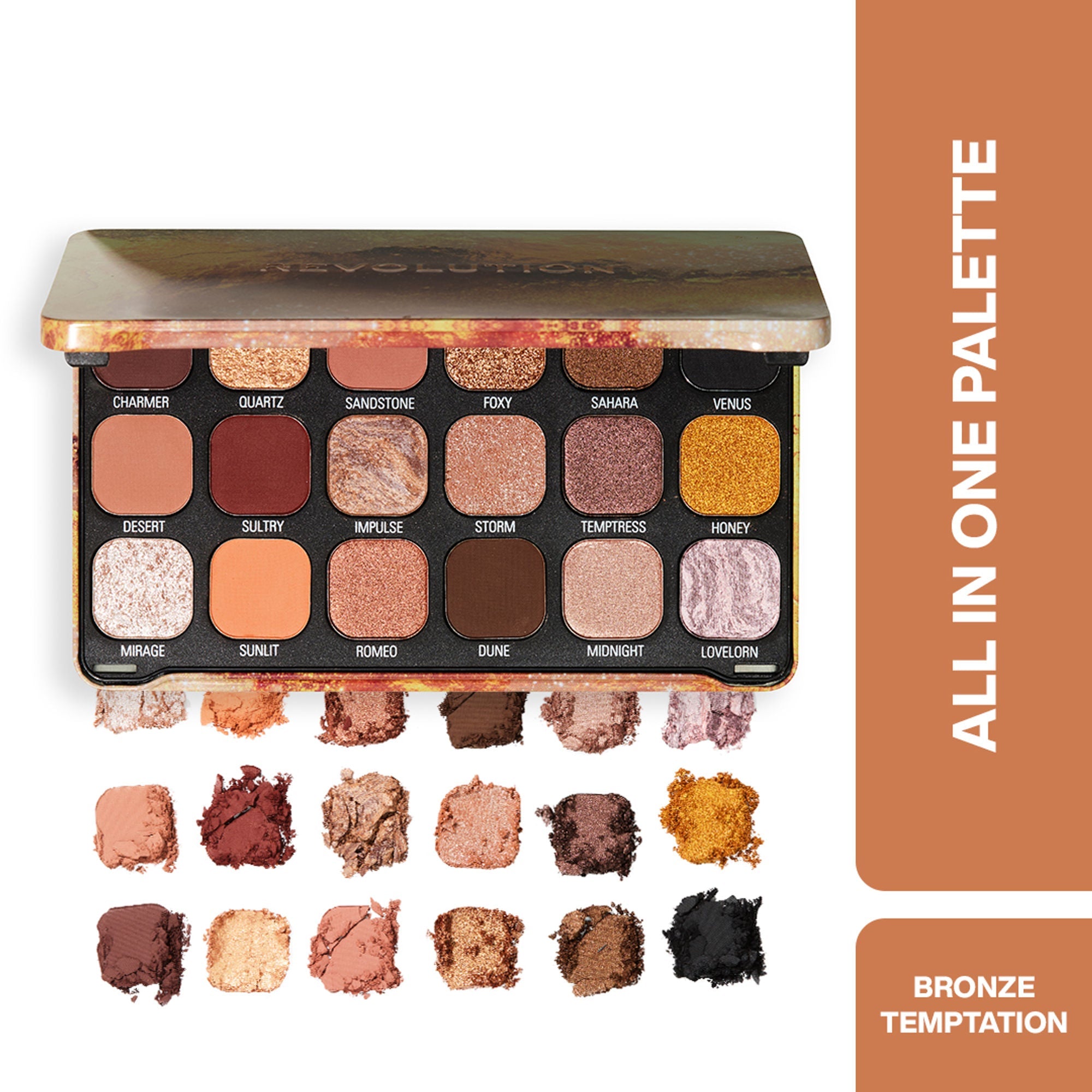 Makeup Revolution Forever Flawless Palette - Bronze Temptation | Grocsy