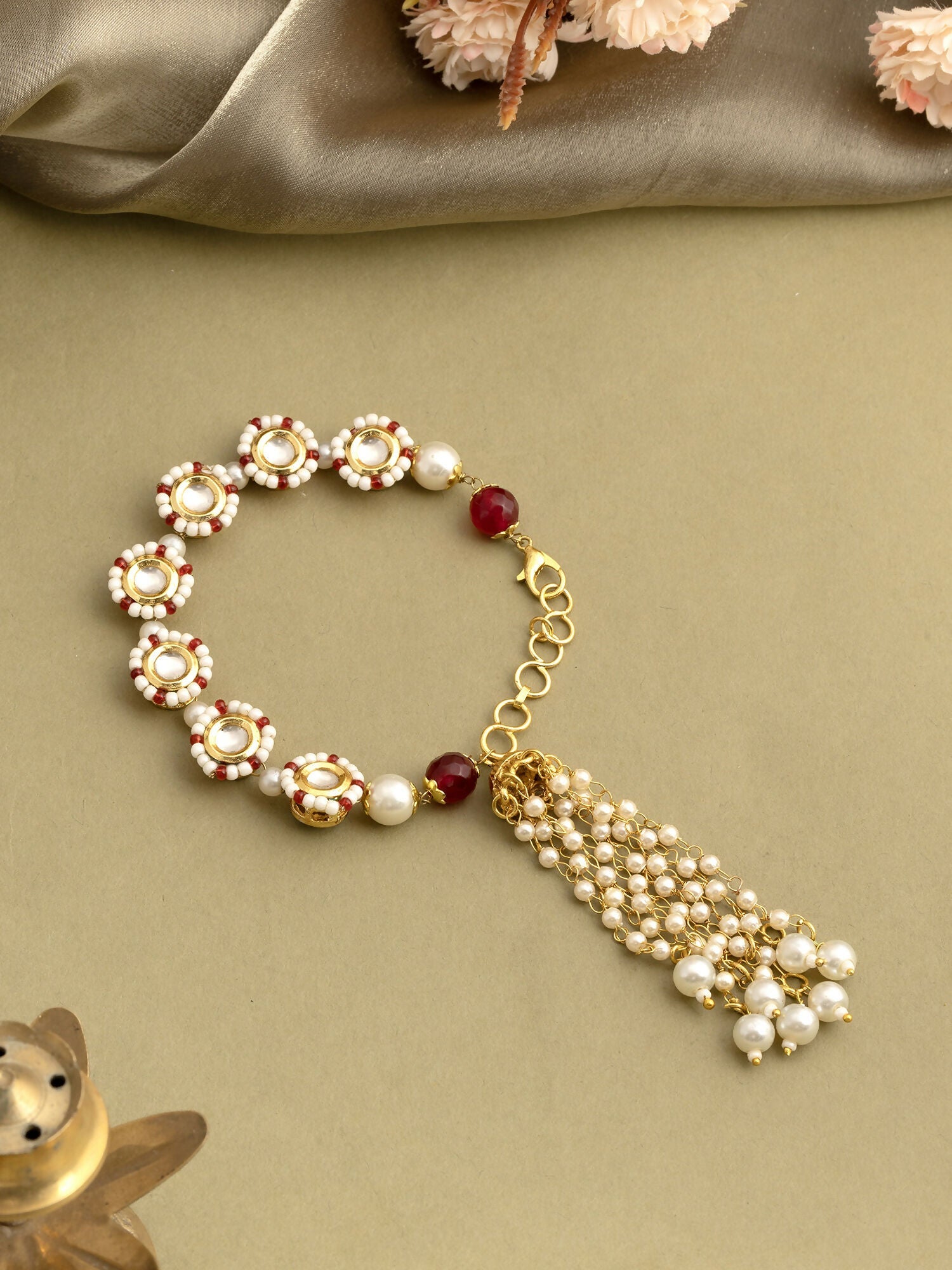 Ruby Raang Royal Pearl Bracelet | Grocsy
