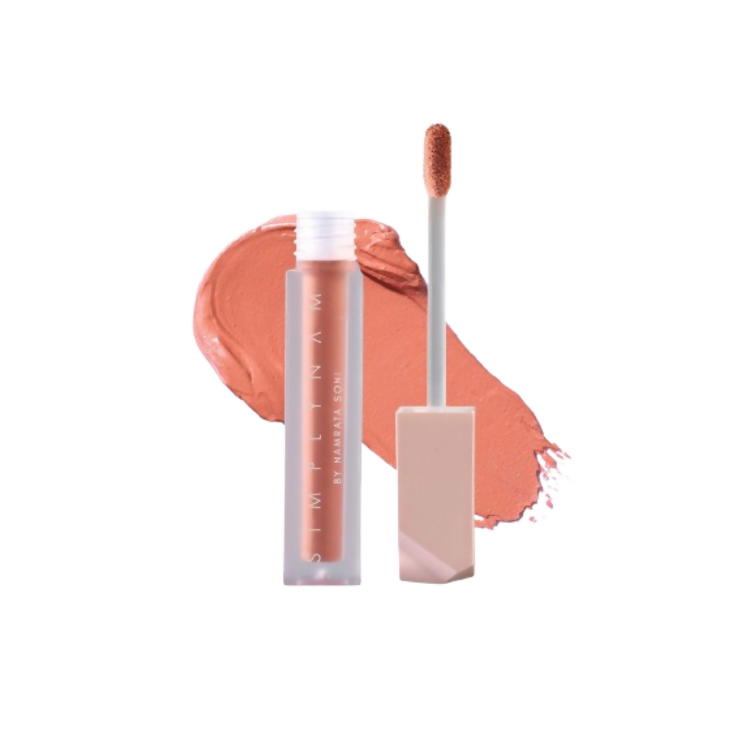 Simply Nam Velvet Matte Liquid Lipstick - Priya Peach Pink | Grocsy