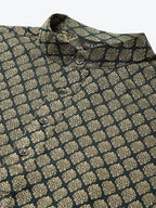 Sojanya Men Green Ethnic Motifs Kurta with Churidar & Nehru Jacket | Grocsy