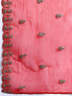 Indo Era Plus Size Ethnic Motifs Embroidered Gotta Patti Kurta Set | Grocsy