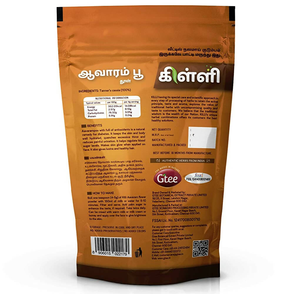Killi Herbs Aavaram -Flower Powder | Grocsy