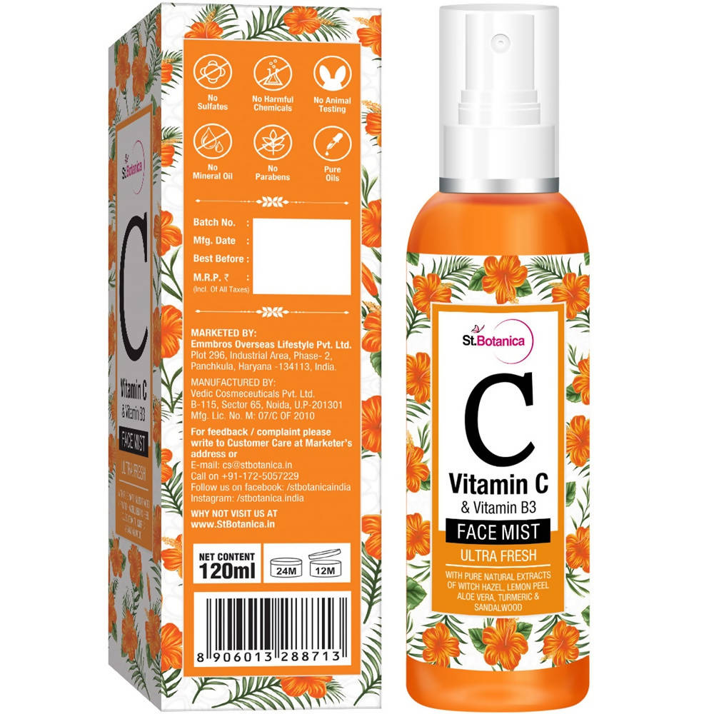 St.Botanica Vitamin C & Vitamin B3 Face Mist | Grocsy