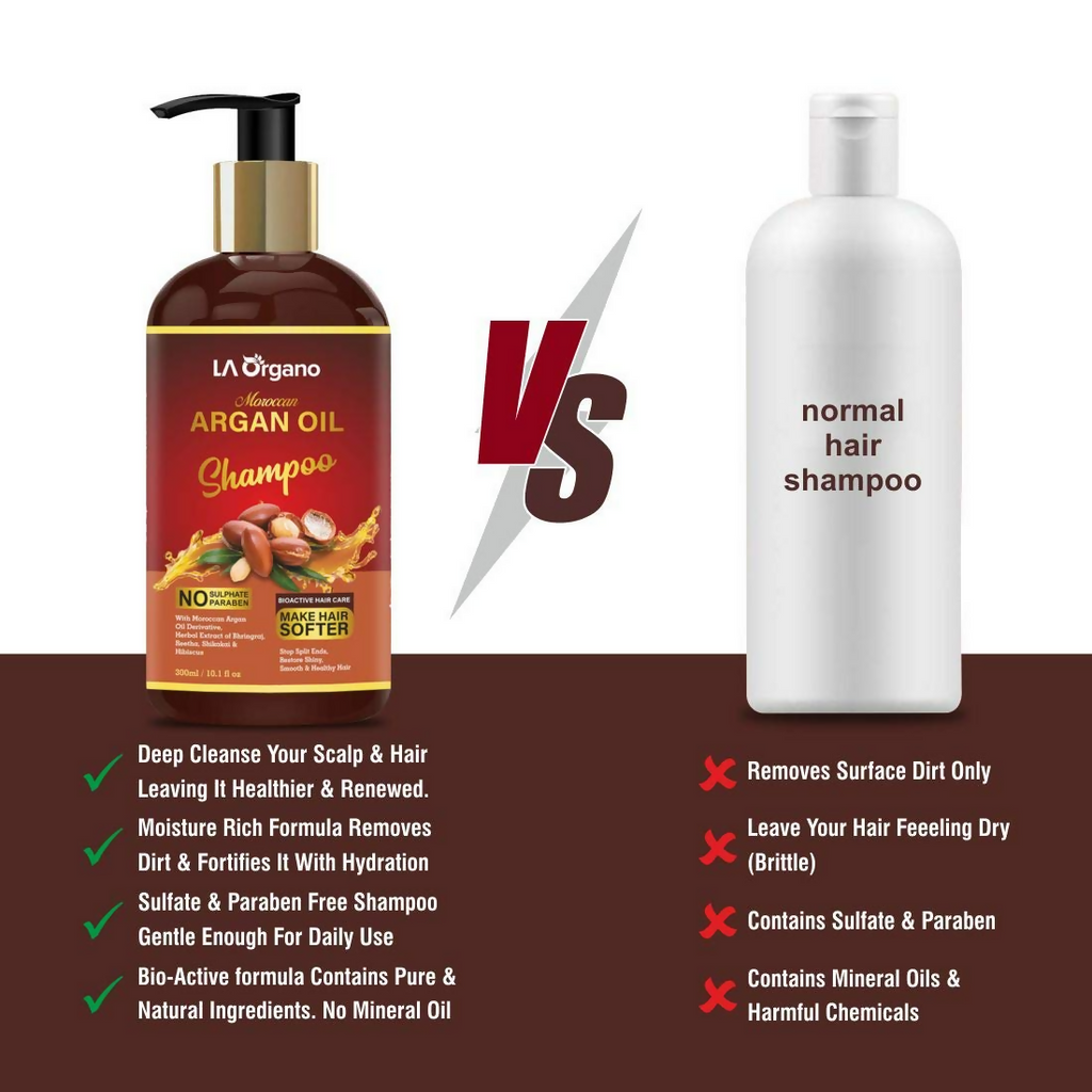 LA Organo Moroccan Argan Hair Shampoo | Grocsy