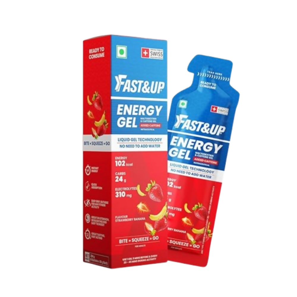 Fast&Up Energy Gel-Strawberry Banana Flavour | Grocsy
