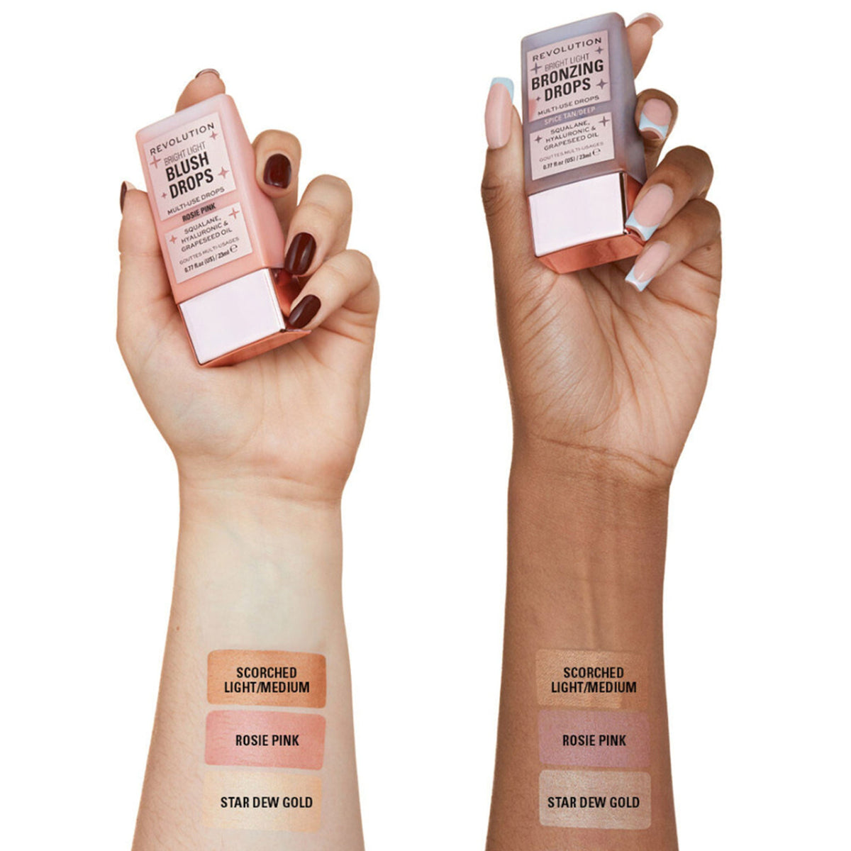 Makeup Revolution Bright Light Bronzing Drops Bronze Scorched | Grocsy