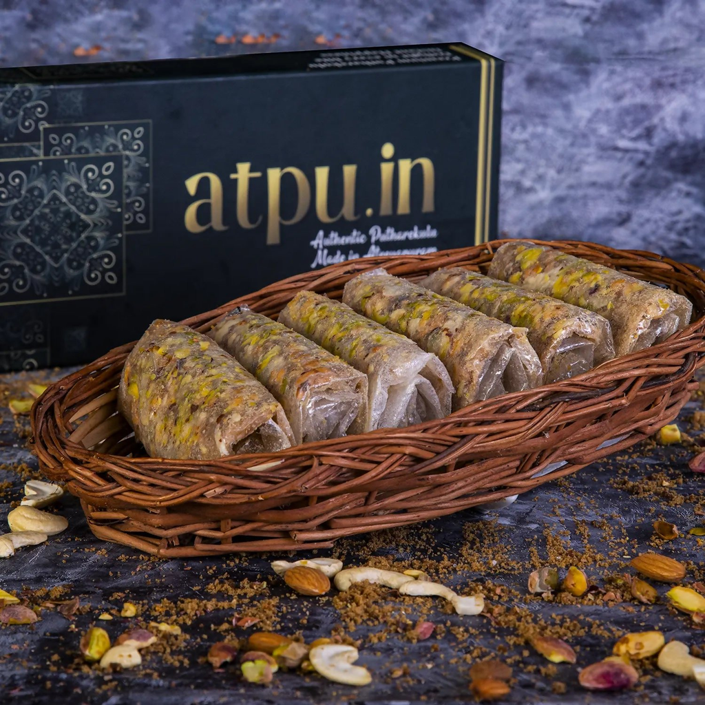 ATPU’s Traditional Dry Fruits Putharekulu with Jaggery (Bellam) | Grocsy