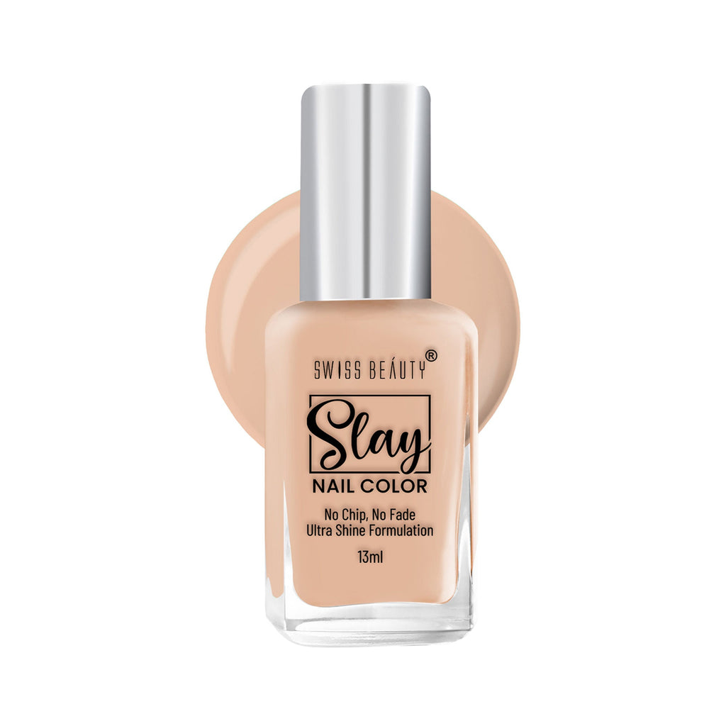 Swiss Beauty Slay Nail Color With Ultra Shine Formulation - 61 Ultra Cream | Grocsy