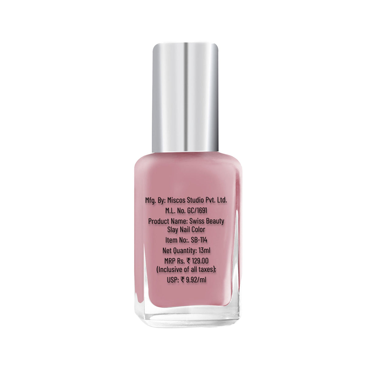 Swiss Beauty Slay Nail Color With Ultra Shine Formulation - 64 Lavender Love | Grocsy