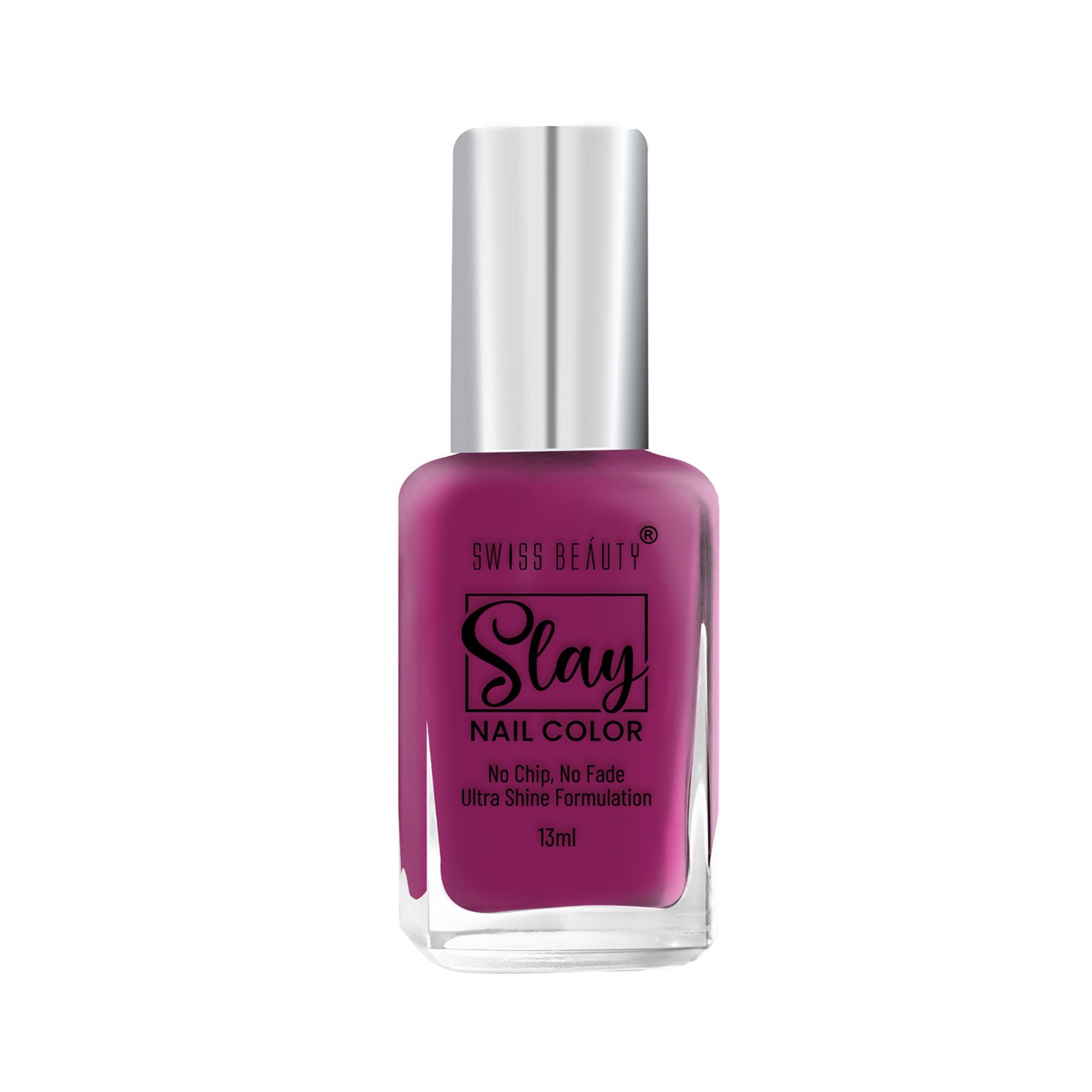 Swiss Beauty Slay Nail Color With Ultra Shine Formulation - 70 Violet | Grocsy