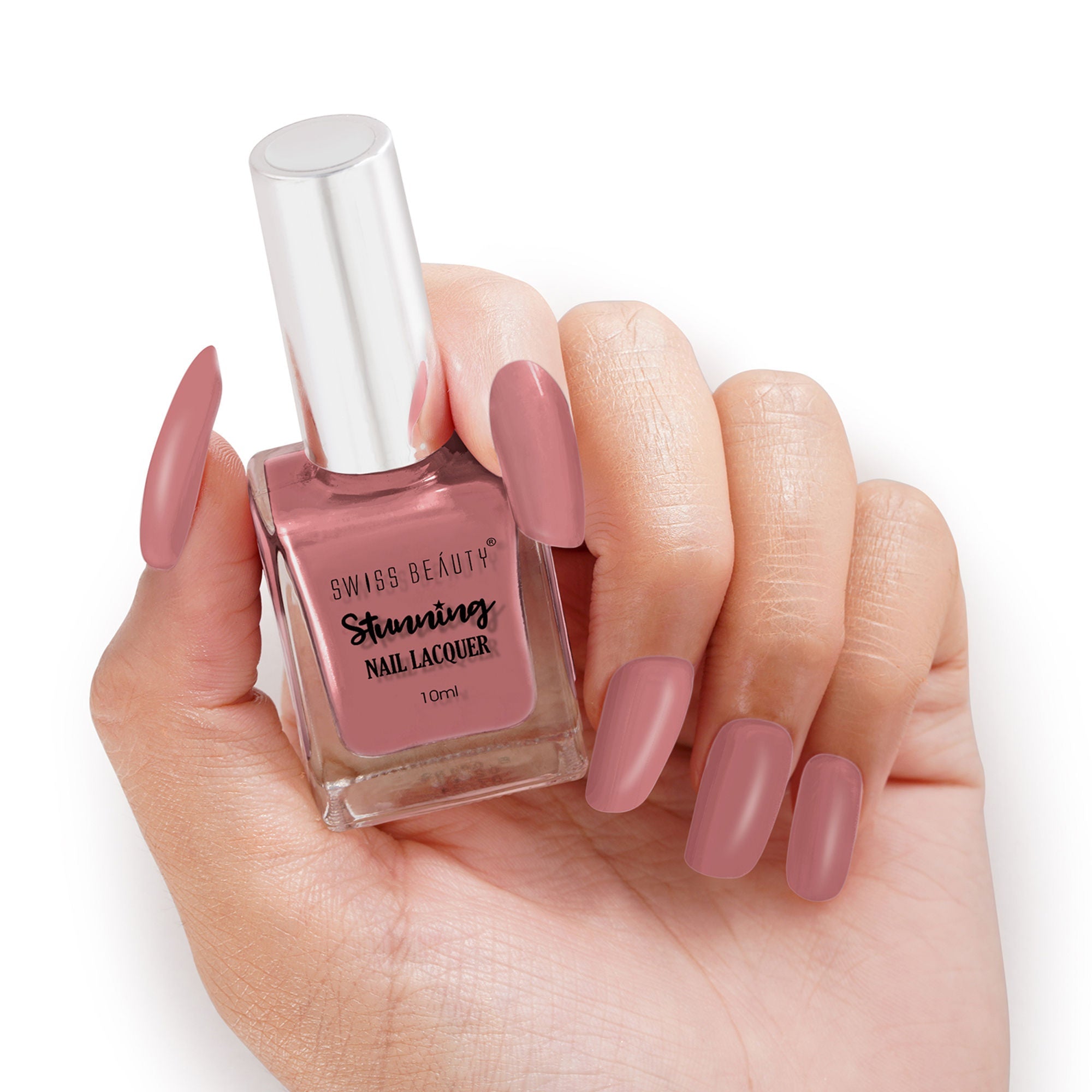 Swiss Beauty Stunning Nail Lacquer - 75 Barefoot Mauve | Grocsy