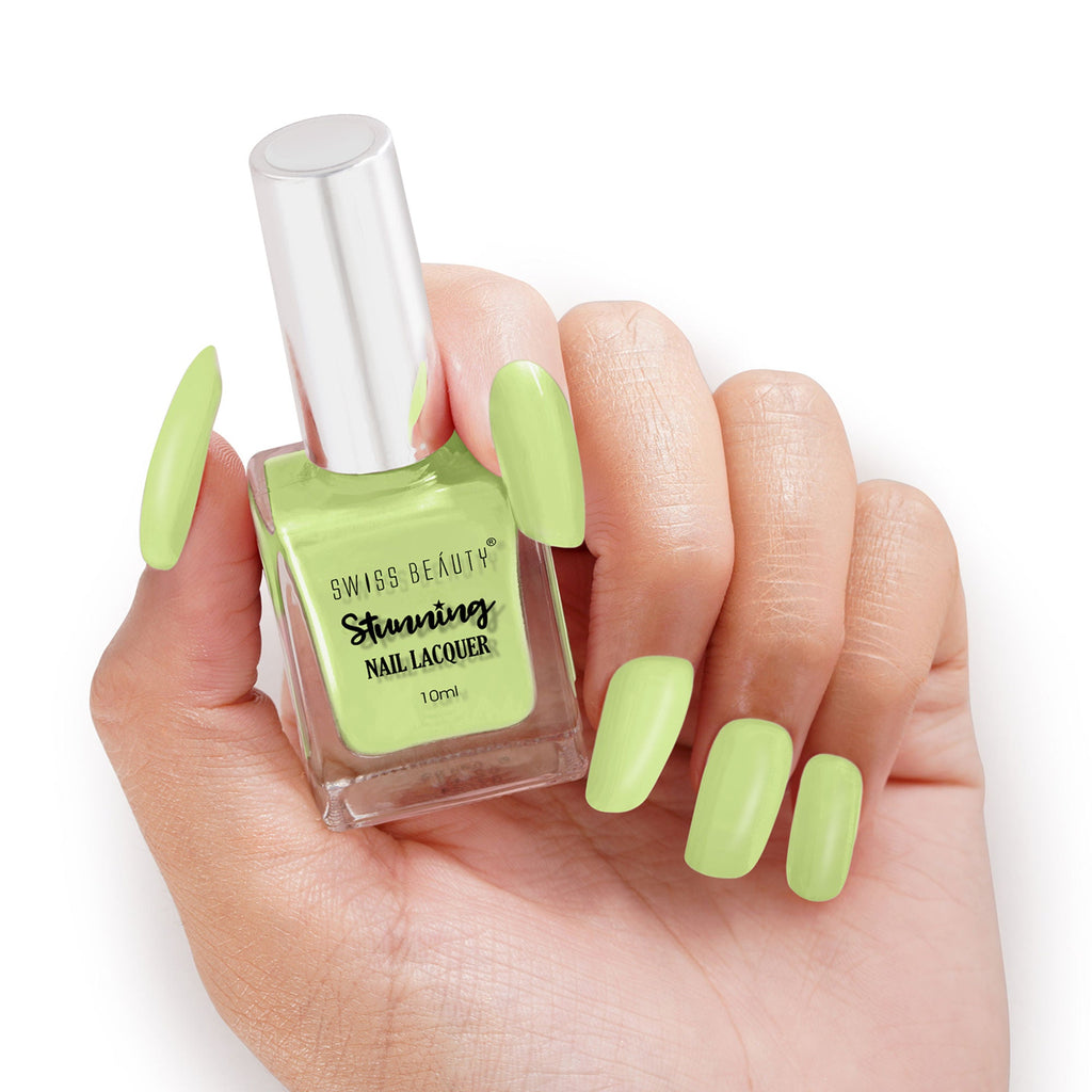Swiss Beauty Stunning Nail Lacquer - 93 Mint Green | Grocsy