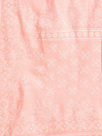 Sangria Women Pink Embroidered Thread Work Pure Cotton Kurta with Trousers & With Dupatta | Grocsy