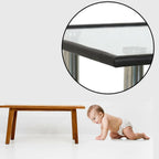 Safe-O-Kid Unique High Density 2 Mtr Long U - Shaped 4 Edge Guard Strips - Black | Grocsy
