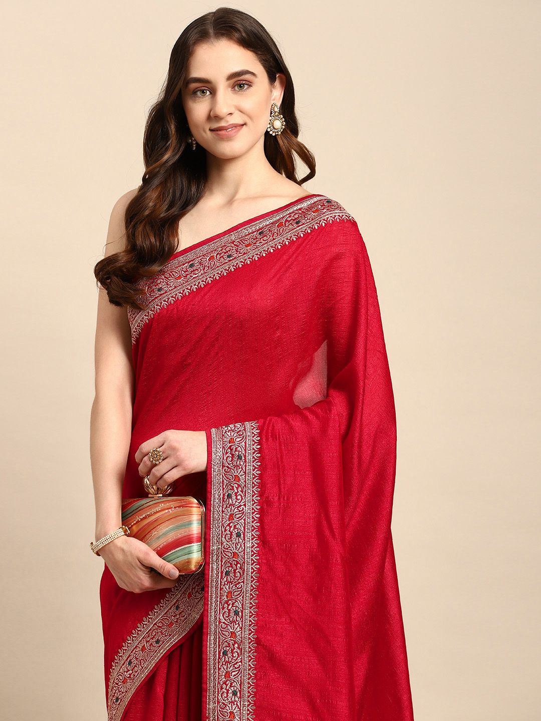 kasee Embroidered Art Silk Saree | Grocsy