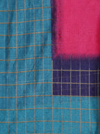 Saree Mall Pink & Purple Colourblocked Bhagalpuri Saree | Grocsy