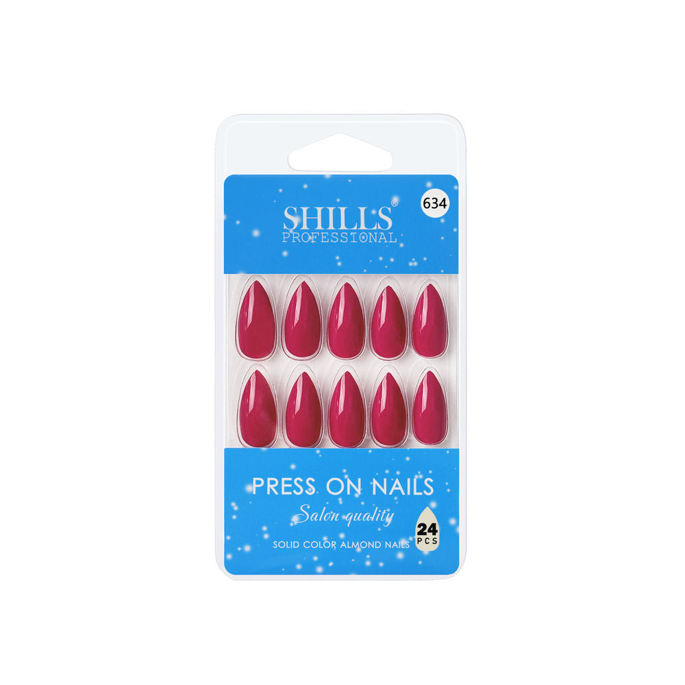 Shills Professional Reusable Press On Nails Almond - SPN634 | Grocsy