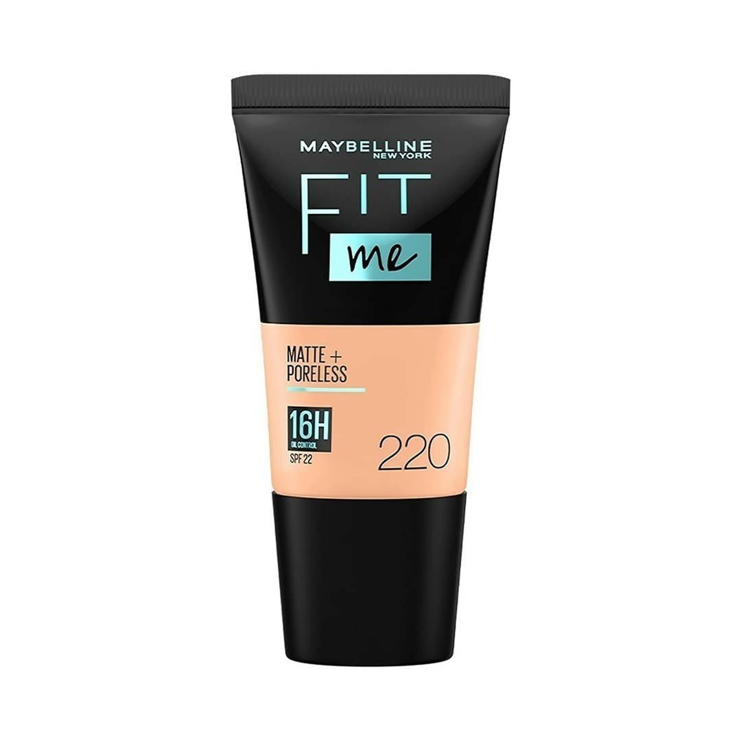 Maybelline New York Fit Me Matte + Poreless Liquid Foundation Normal to Oily Skin - 220 Natural Beige | Grocsy