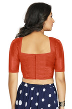 Aastha Fashion Women's Orange Art Silk Designer Traditional Readymade Blouse | Grocsy