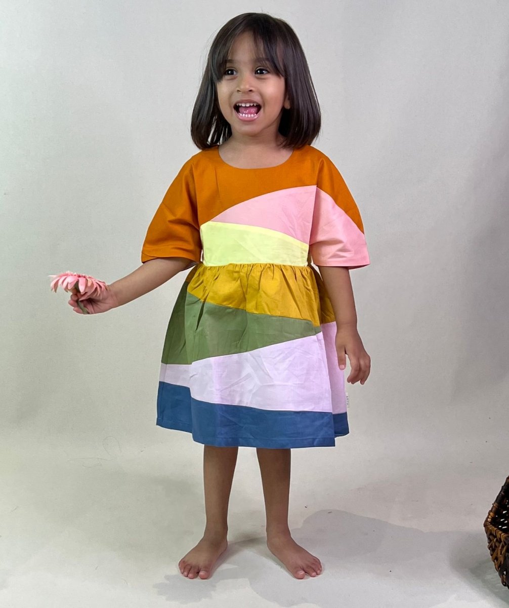 ArthLife Multi-Color Block Dress | Grocsy