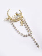 Panash Women Gold-Toned Embellished Bumpit Hair Pin | Grocsy