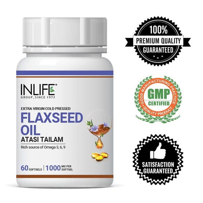 Inlife Flaxseed Oil Atasi Tailam Capsules | Grocsy