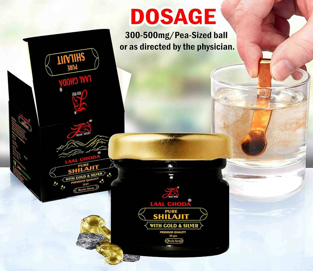 Laal Ghoda Pure Sj With Gold & Silver | Grocsy