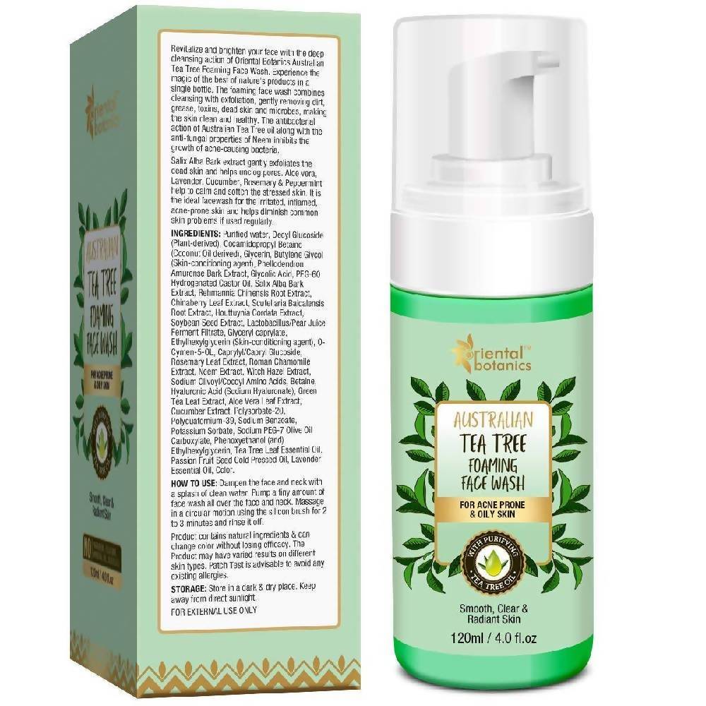 Oriental Botanics Australian Tea Tree Foaming Face Wash | Grocsy