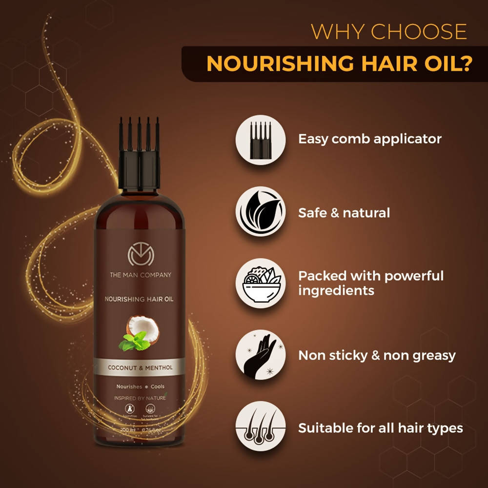 The Man Company Nourishing Hair Oil | Grocsy