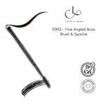 CUFFS N LASHES Fine Angled Brow Brush & Spoolie - E002 | Grocsy