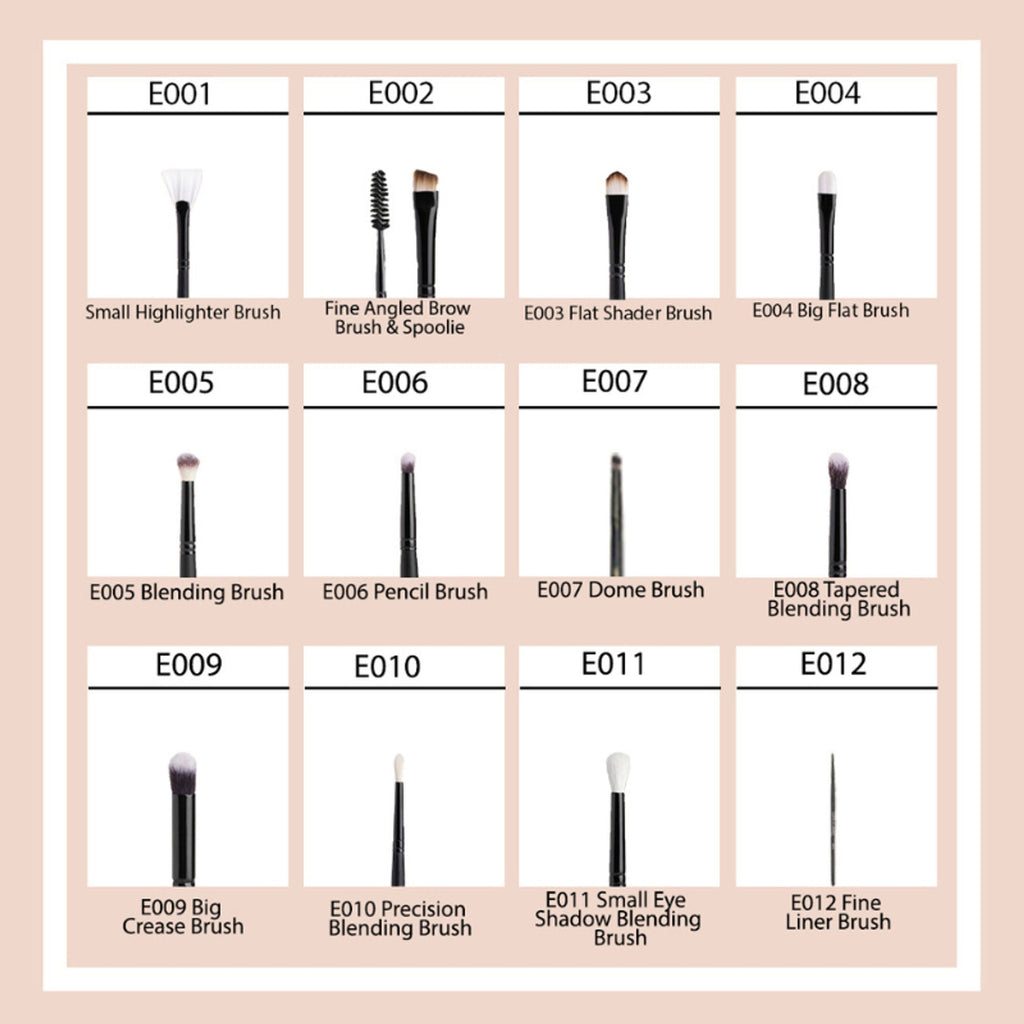 CUFFS N LASHES Fine Angled Brow Brush & Spoolie - E002 | Grocsy