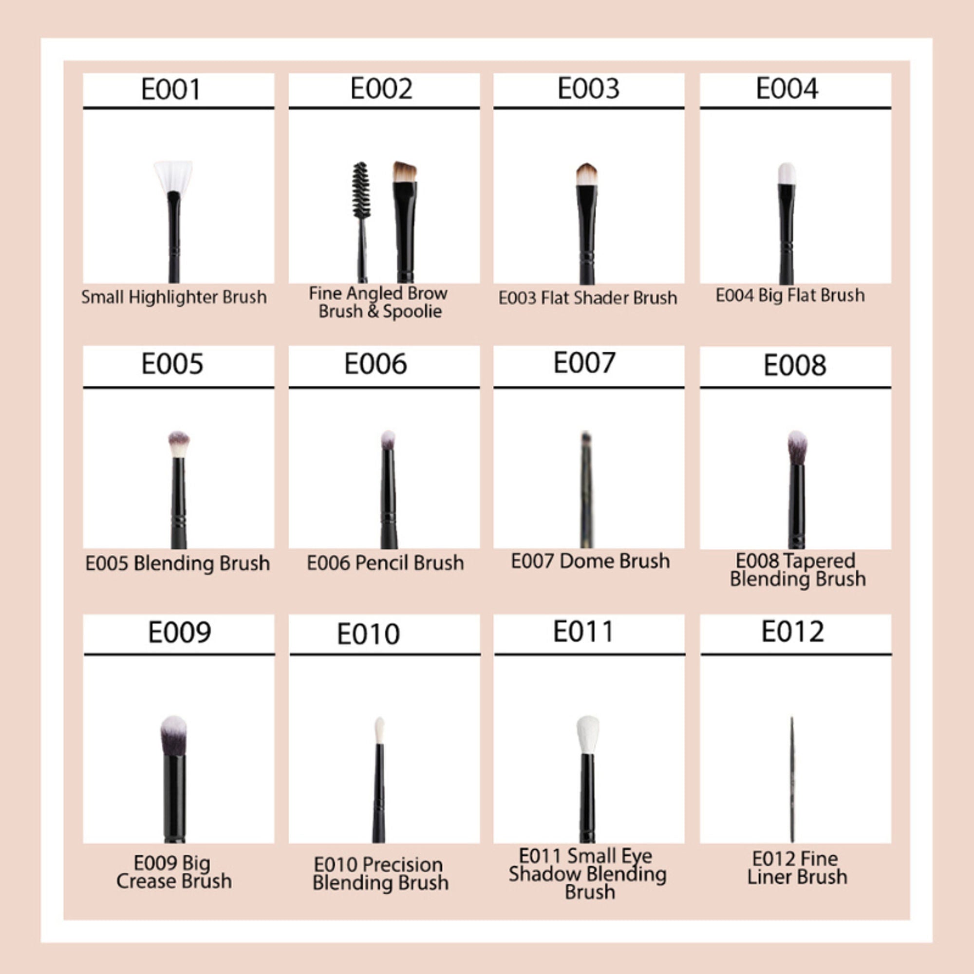 CUFFS N LASHES Fine Angled Brow Brush & Spoolie - E002 | Grocsy