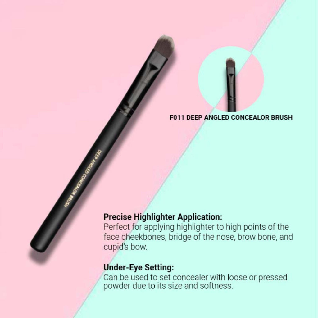 CUFFS N LASHES Deep Angled Concealer Brush - F011 | Grocsy