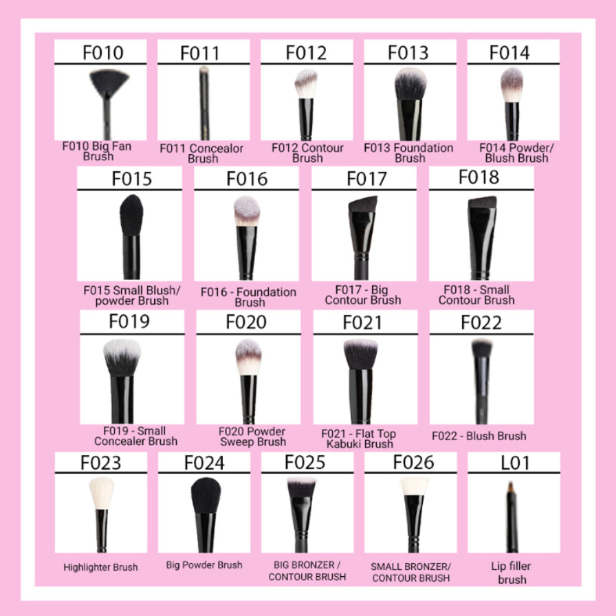 CUFFS N LASHES Deep Angled Concealer Brush - F011 | Grocsy