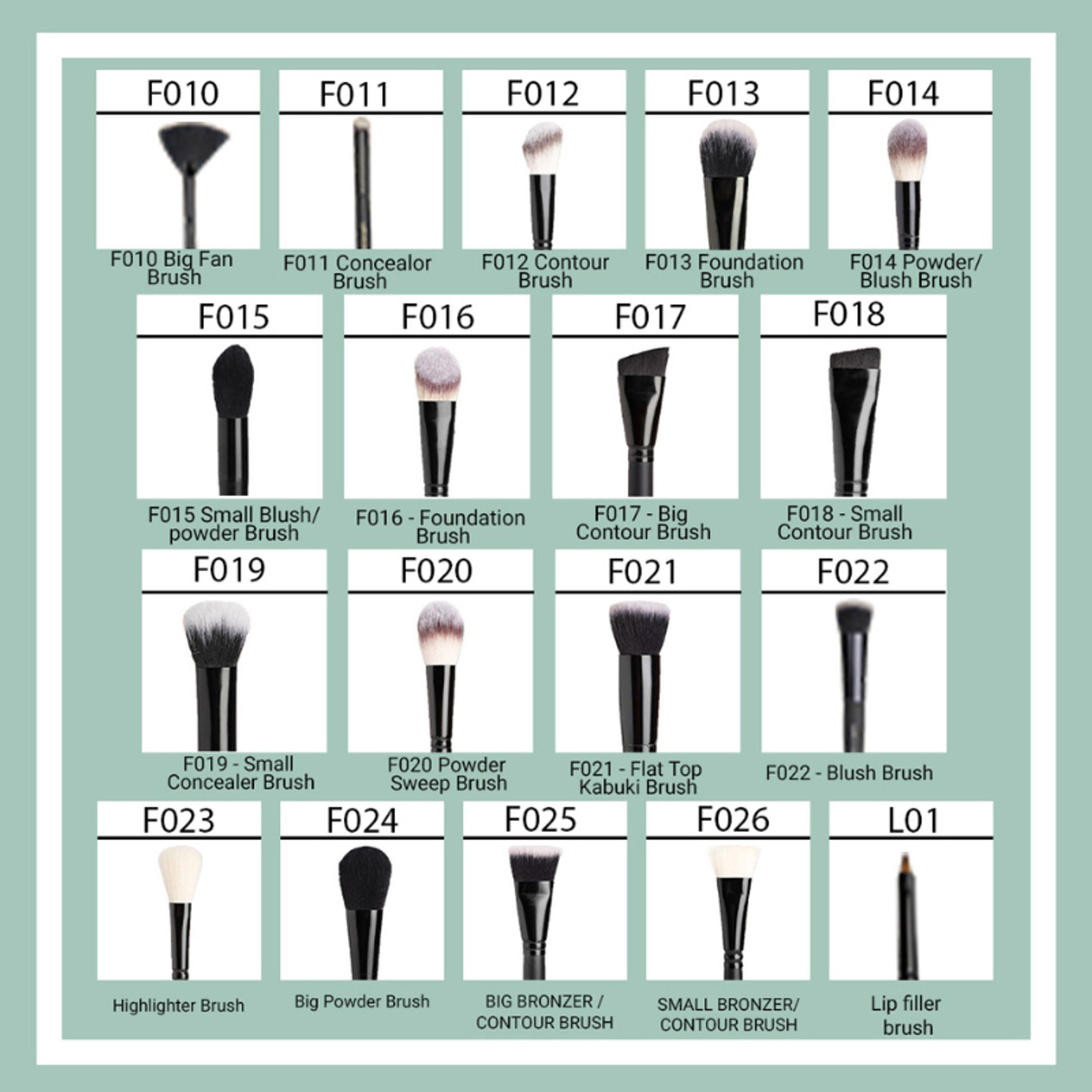CUFFS N LASHES Foundation Brush - F016 | Grocsy