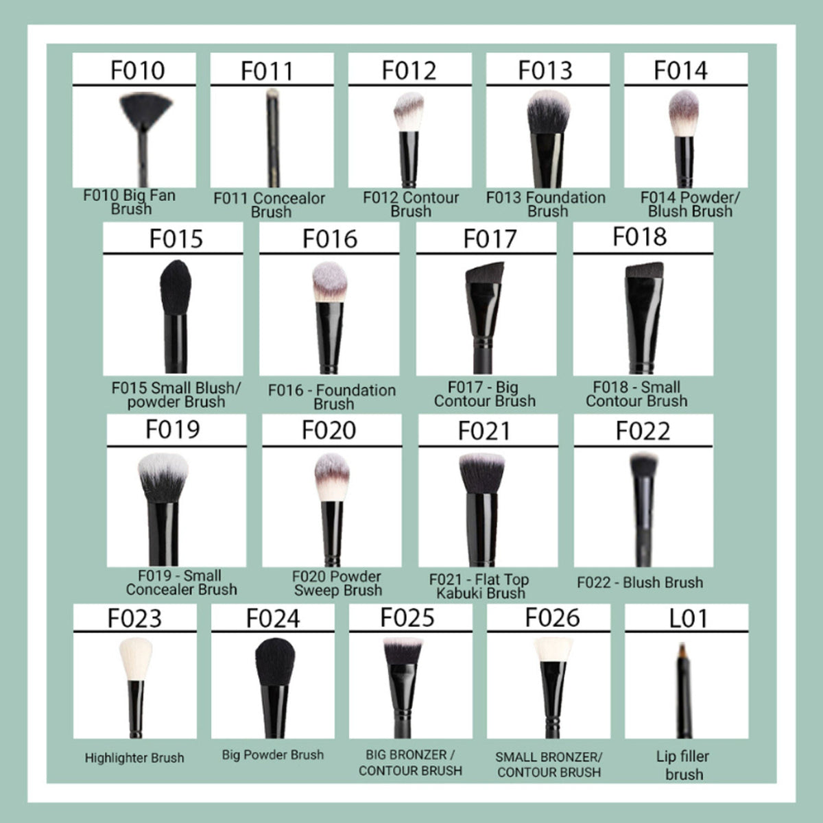 CUFFS N LASHES Big Bronzer Contour Brush - F025 | Grocsy