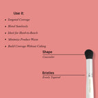 CUFFS N LASHES Concealer & Foundation Dual Brush - 03 | Grocsy
