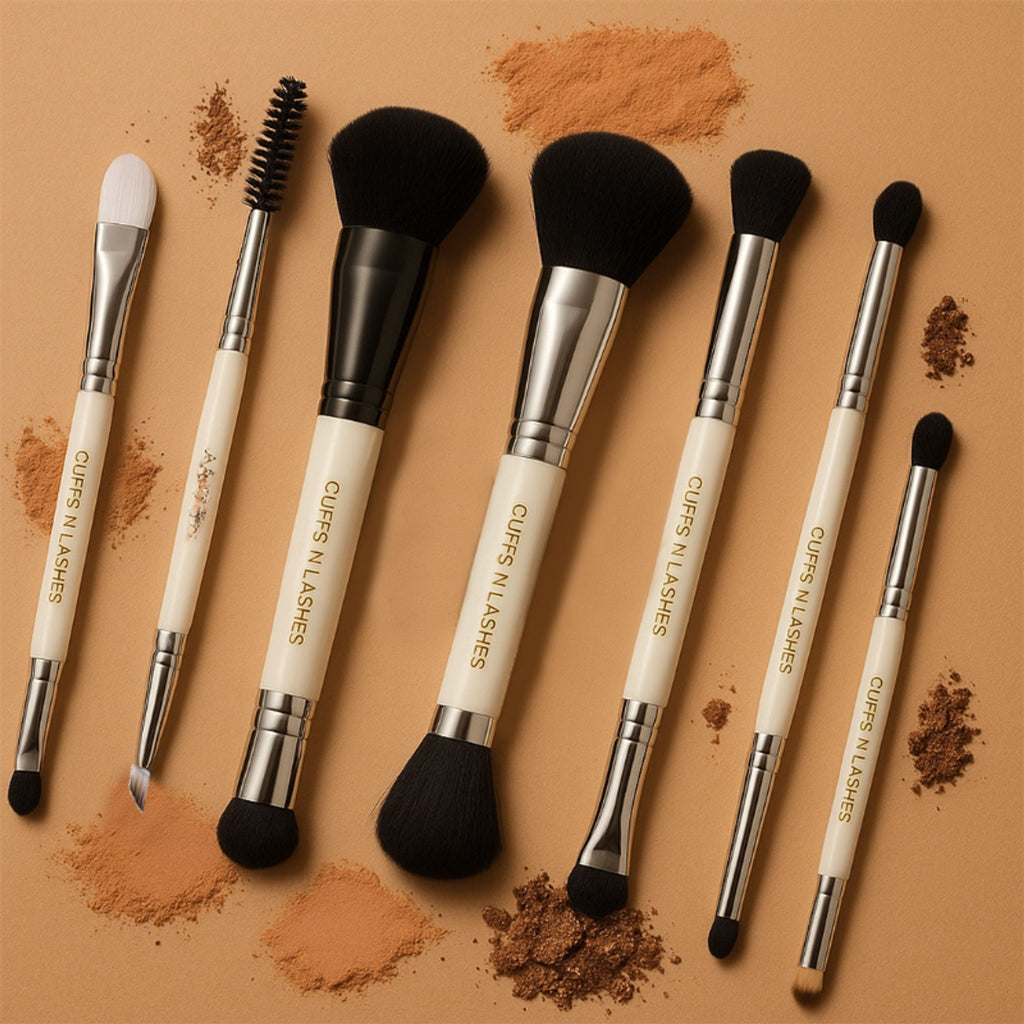 CUFFS N LASHES Concealer & Foundation Dual Brush - 03 | Grocsy
