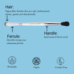 CUFFS N LASHES Flat Brush & Blending Dual Brush - 04 | Grocsy