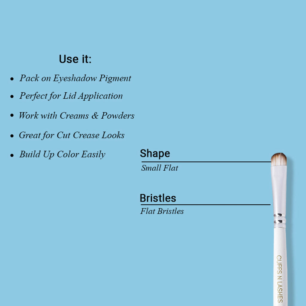 CUFFS N LASHES Flat Brush & Blending Dual Brush - 04 | Grocsy