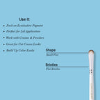 CUFFS N LASHES Flat Brush & Blending Dual Brush - 04 | Grocsy