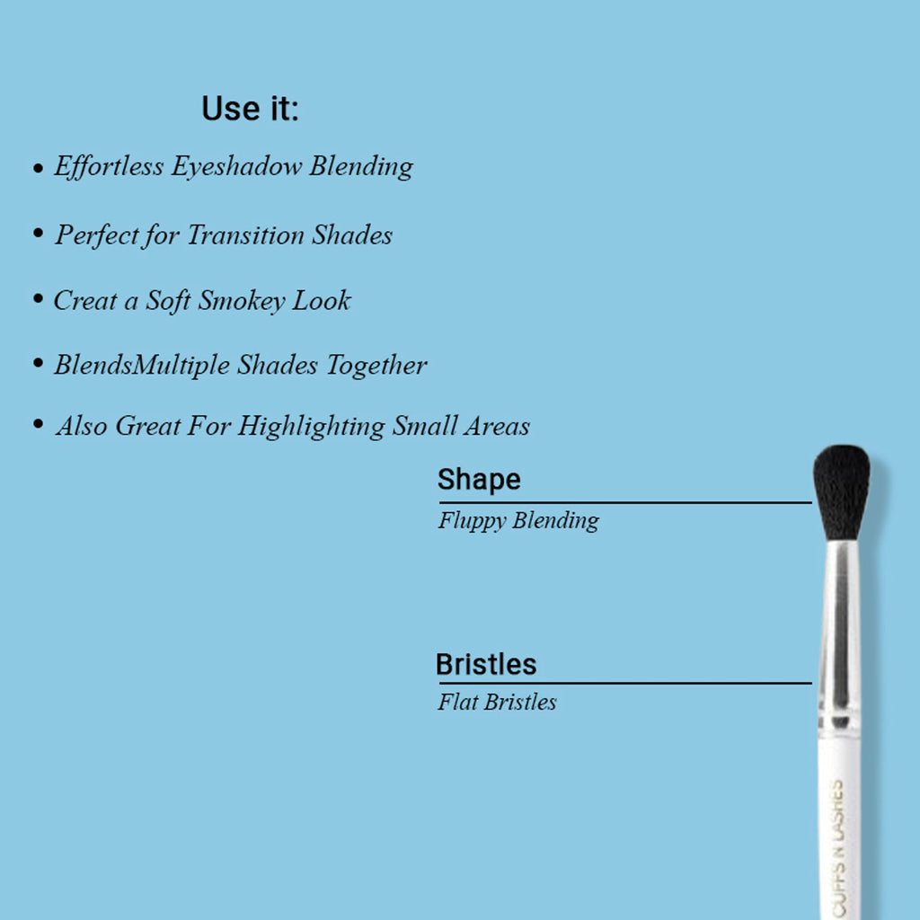 CUFFS N LASHES Flat Brush & Blending Dual Brush - 04 | Grocsy