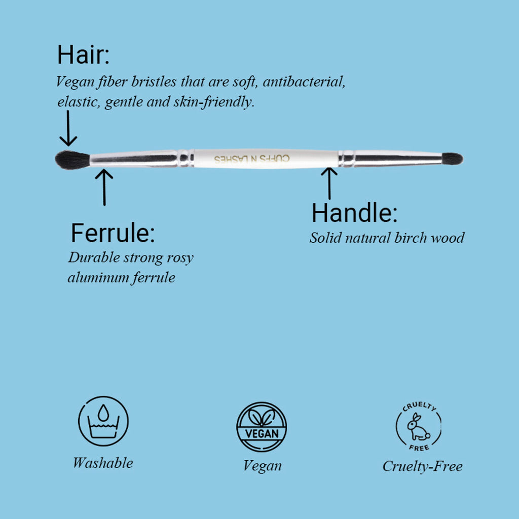 CUFFS N LASHES Small Smudger & Pencil Dual Brush - 05 | Grocsy