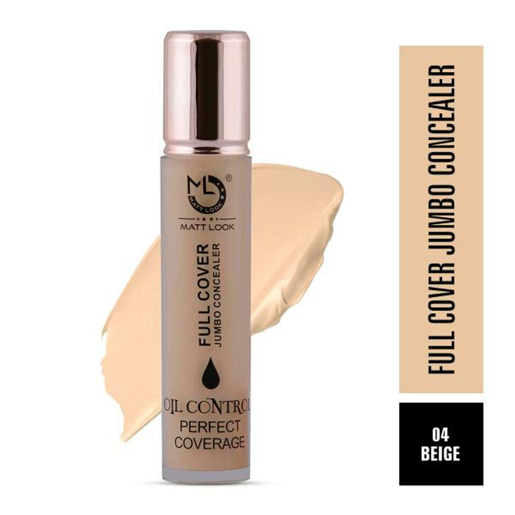 Matt Look Full Cover Jumbo Oil Control Perfect Coverage Concealer - Beige | Grocsy
